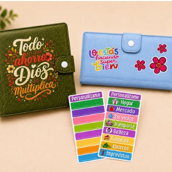 Kit Financiero  (Carpeta Esmeralda y Billetera Azul)