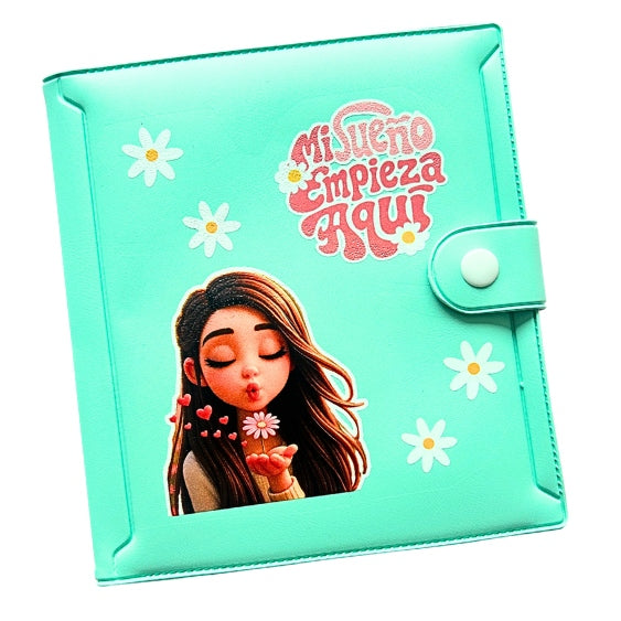 Carpeta de Ahorro Verde Menta