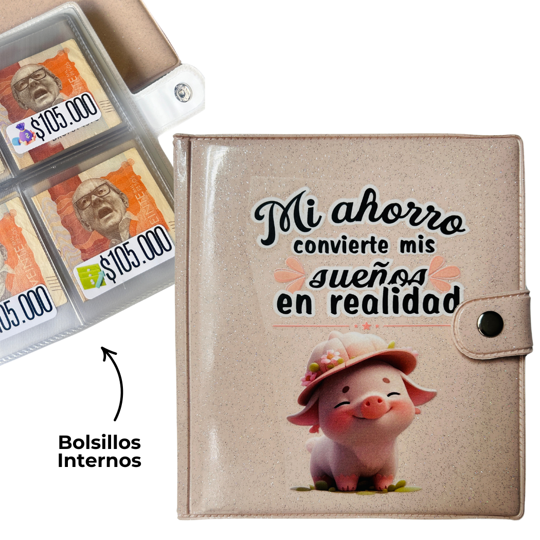 Carpeta de Ahorro color Palo Rosa