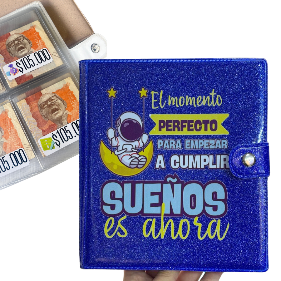 Carpeta de Ahorro color Azul Eléctrico