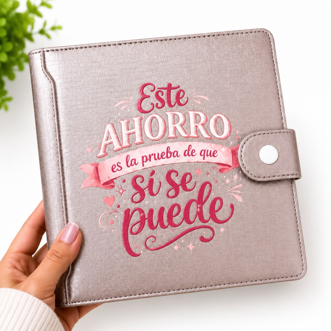 Carpeta de Ahorro Color Perla