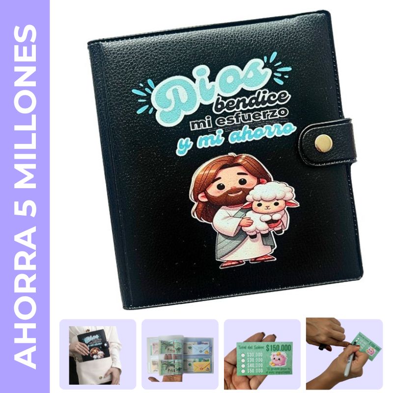 Carpeta de Ahorro color Negro