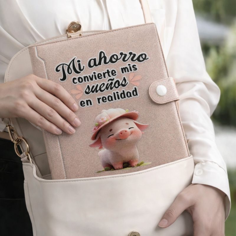 Carpeta de Ahorro color Palo Rosa