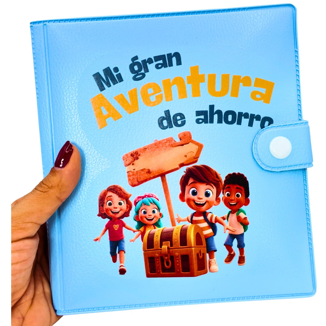 Carpeta Niños Azul Pastel Ahorro $500.000
