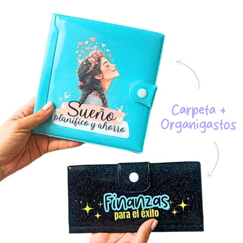 PROMO Carpeta Turquesa + Organigastos Negro