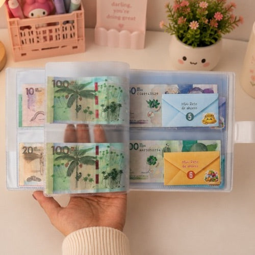 Carpeta de Ahorro Color Lila el Señor es mi Pastor*