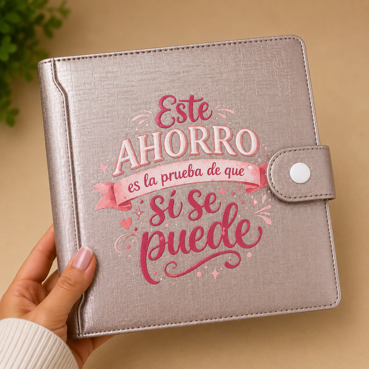 Carpeta de Ahorro Color Perla*