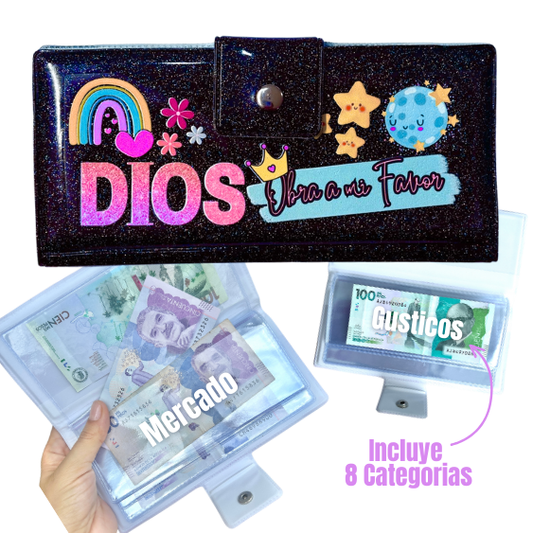 OrganiGastos Negro Brillos DIOS